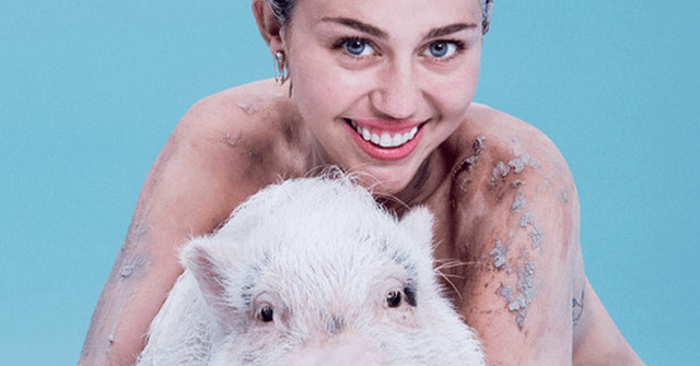 Miley Cyrus más bisexual que nunca y junto a un cerdo | FOTOS HOT 