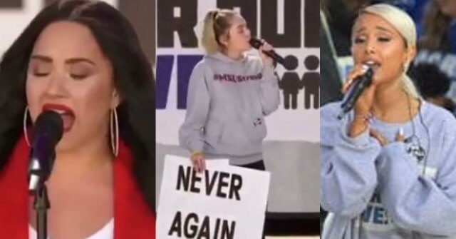 Miley Cyrus, Demi lovato y Ariana Grande estuvieron en la “La marcha por nuestras vidas”