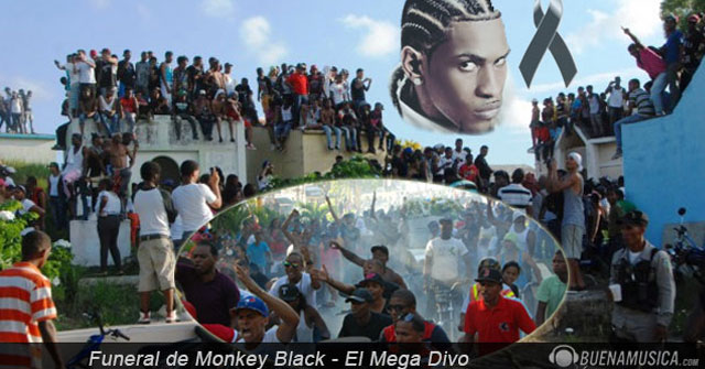Sepultan a Monkey Black con música, festejos, tiros y alcohol [VIDEO]