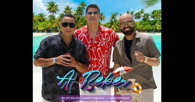 Eddy Herrera, Omar Enrique y Felipe Peláez promocionan el video <em>“A Beber”</em>