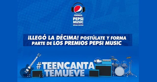 Inicia la fase de postulaciones para la 10a edición de los Premios Pepsi Music 2022