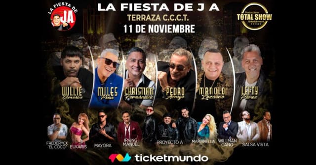 “La Fiesta de J.A.” llega a la Terraza del CCCT con grandes exponentes de la salsa