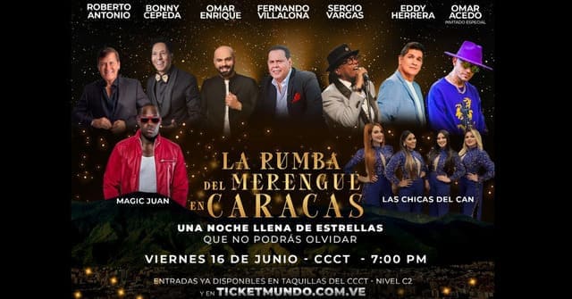 “La Rumba del Merengue” se encenderá en la terraza del CCCT en Caracas