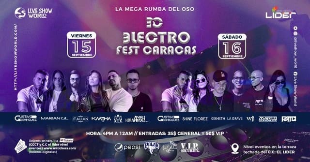 ¡Se viene la gran rumba! Electro Fest Caracas 2023