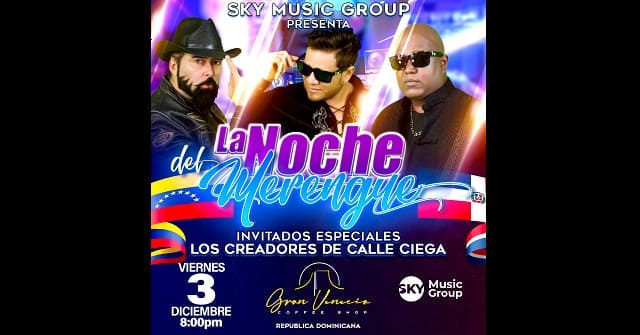 Sky Music Group presenta su primer gran evento “La noche del merengue”