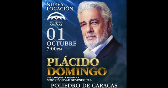 ¡Nueva fecha y lugar! Plácido Domingo vestirá de gala al Poliedro de Caracas