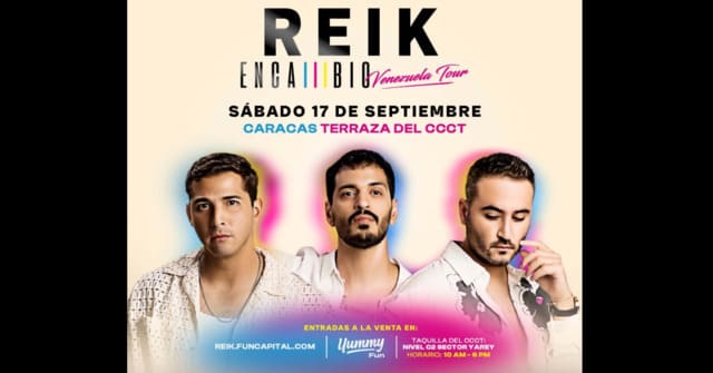 Caracas está lista para recibir a Reik en su gran concierto