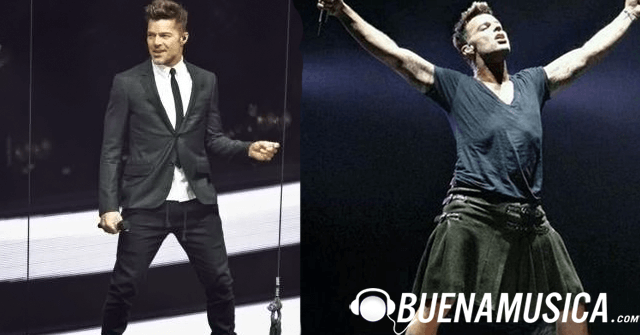 Se meten con Ricky Martin por utilizar falda en concierto