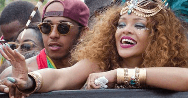 Rihanna y Lewis Hamilton juntitos en Barbados 