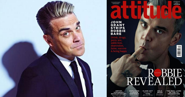 Robbie Williams se desnuda para revista gay