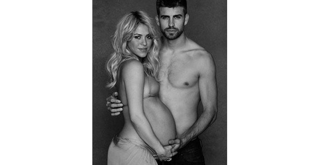 Shakira embarazada junto a Pique