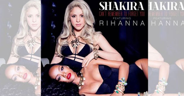 Caratula de Can't Remember To Forget You de Shakira con Rihanna