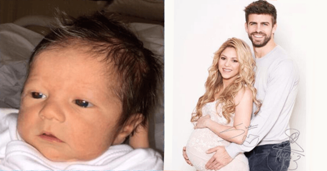 Shakira y Piqué muestran la primera foto de la cara de su hijo Sasha