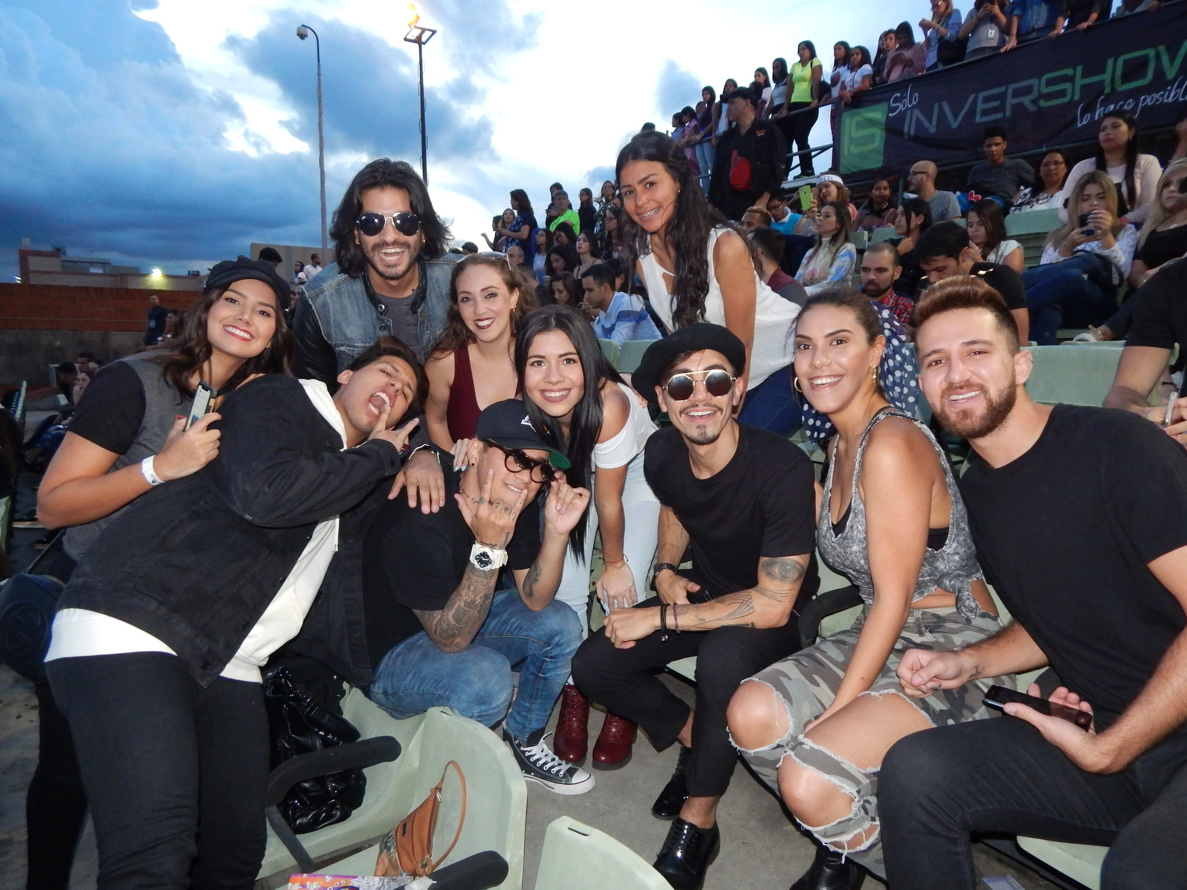 Farandula nacional presente en el concierto