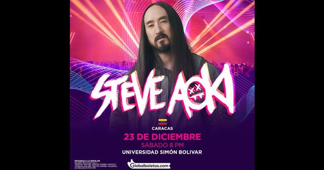 Steve Aoki electrizará con su música a Caracas