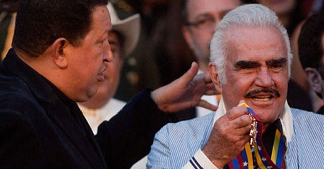 Hugo Chávez y Vicente Fernández
