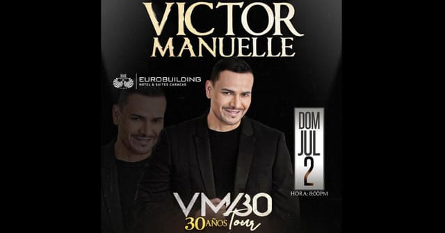 Victor Manuelle llegará con concierto íntimo en el Hotel Eurobuilding de Caracas