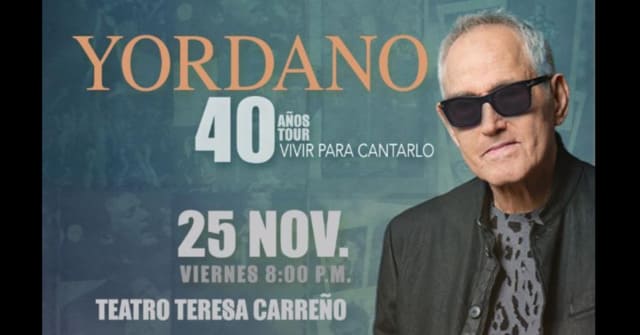 Yordano celebrará 40 años de vida artística en el Teresa Carreño