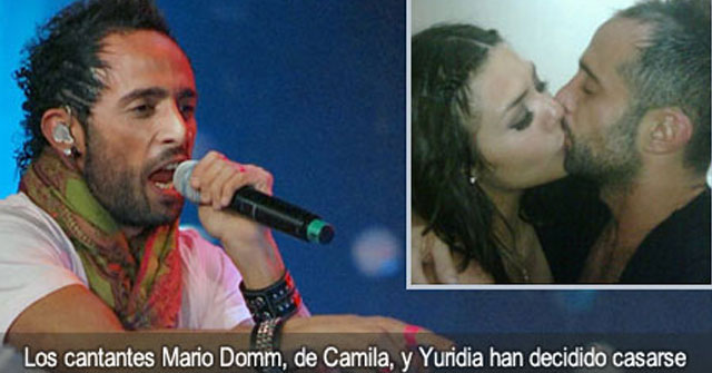 Mario Domm, de Camila, y Yuridia se casan