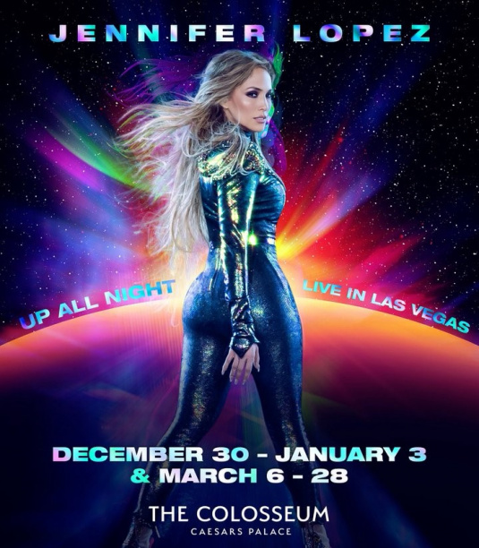 La aclamada cantante, actriz y empresaria neoyorquina, Jennifer López busca consolidar su legado con un espectáculo vibrante y provocador, emprendiendo una nueva residencia en Las Vegas, titulada Up All Night, la cual se presentará en el emblemático Colosseum del Caesars Palace a partir del 30 de diciembre de 2025.